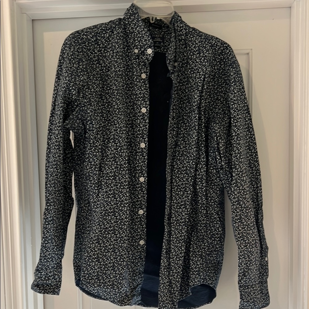J. Crew Black and White Dress Shirt